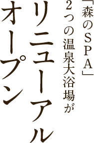 多彩な湯処館内スパ巡り。身体喜ぶ癒しのひととき。